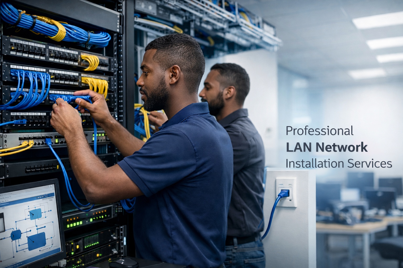 LAN Network Installation Nairobi - Enterprise Cat6A Structured Cabling